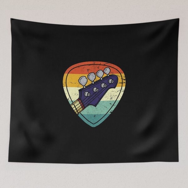 Item preview, Retro Bass Guitar Pick Vintage Guitarist Bassist Strings Essential T-Shirt designed and sold by brigitweamj.