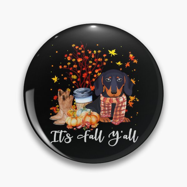 Item preview, Its Fall Yall Dachshund Dog Pumpkin Fall Autumn307 designed and sold by FamilyRoyal.