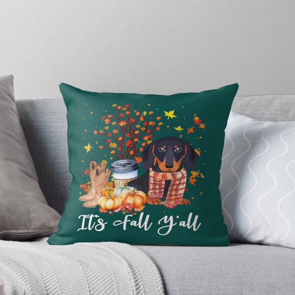 Item preview, Its Fall Yall Dachshund Dog Pumpkin Fall Autumn307 designed and sold by FamilyRoyal.