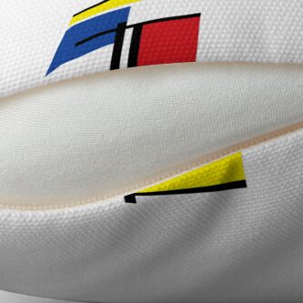 Alternate view of Mondrian Minimalist De Stijl Modern Art III © fatfatin Floor Pillow
