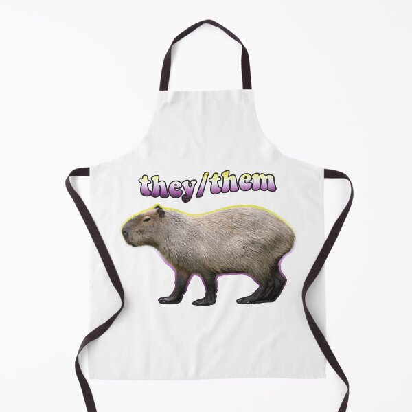Item preview, lgbt they / them cute capybara designed and sold by HelloShoppy.