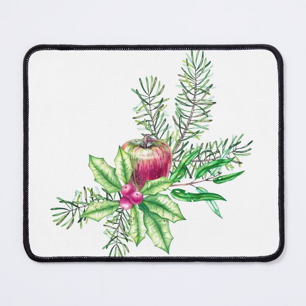 Item preview, Christmas bouquet with apple and holly designed and sold by SKhappyartist.