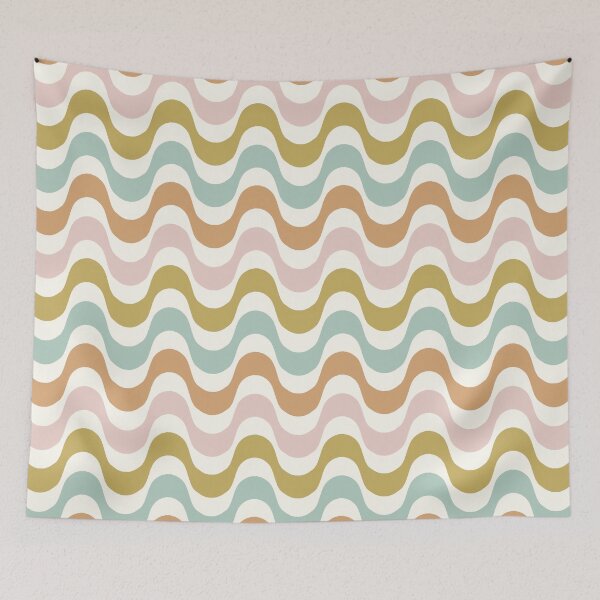 Item preview, retro waves - fiesta designed and sold by Chelsea Jay.
