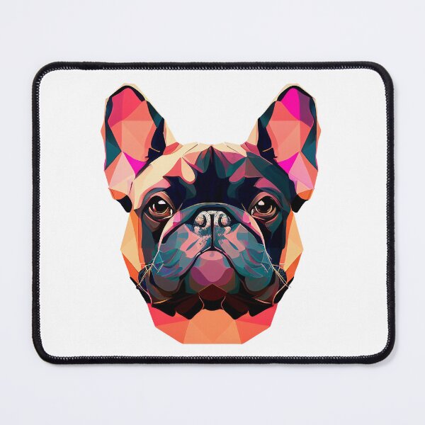 Item preview, French Bulldog Geometric Portrait - Sunset designed and sold by Bondoboxy.