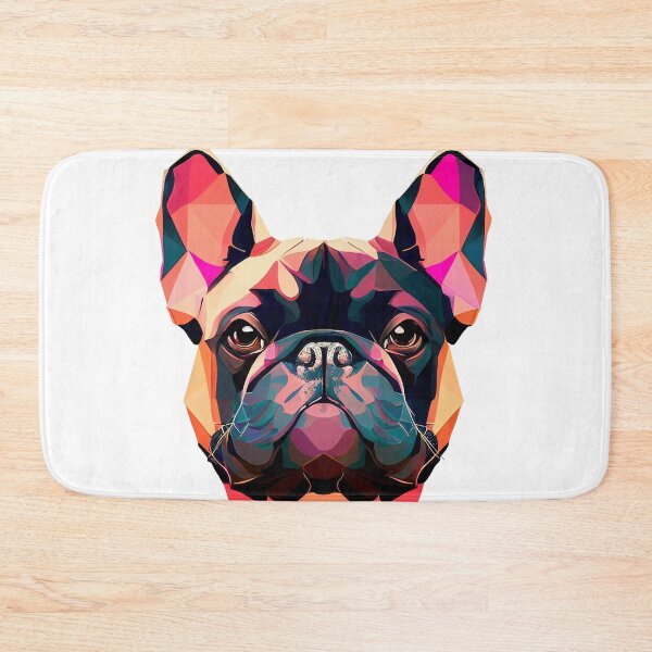 Item preview, French Bulldog Geometric Portrait - Sunset designed and sold by Bondoboxy.