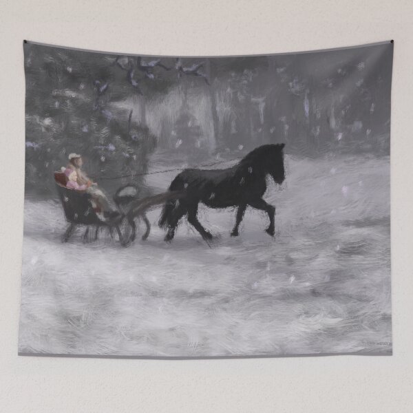 Item preview, One Horse Open Sleigh designed and sold by TheArtCave.