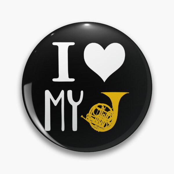 Item preview, I Love My French Horn Marching Band T Shirt Fitted T-Shirt designed and sold by grosiclenniw.