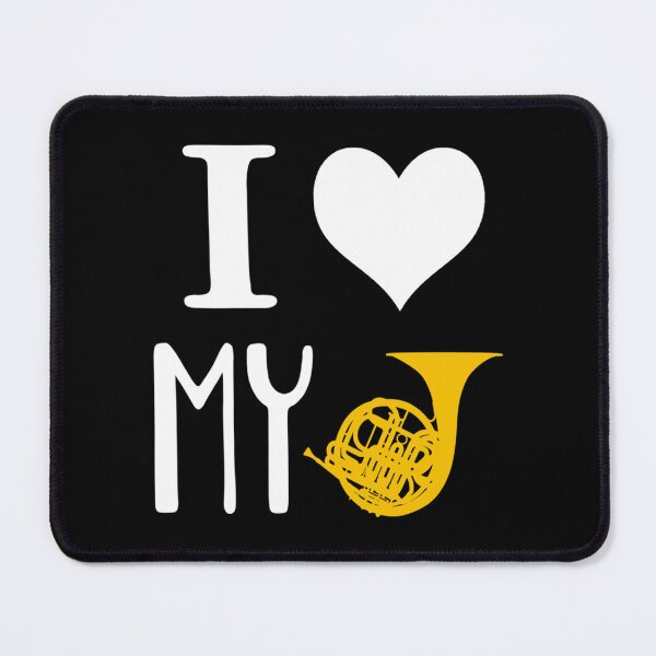 Item preview, I Love My French Horn Marching Band T Shirt Fitted T-Shirt designed and sold by grosiclenniw.