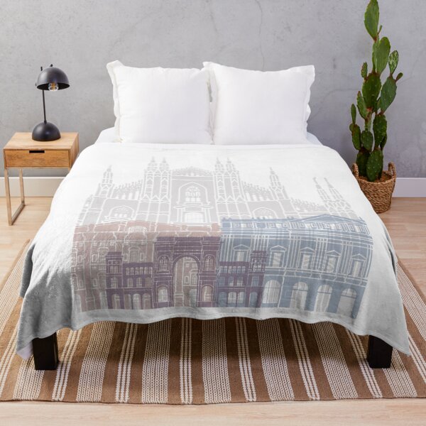 Item preview, MILAN SKYLINE POSTER PASTEL designed and sold by paulrommer.
