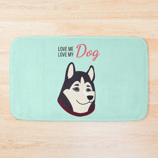 Item preview, Love me Love my Dog - Siberian Husky - Dog lover, Love, couple, puppy designed and sold by NaNapolitano.