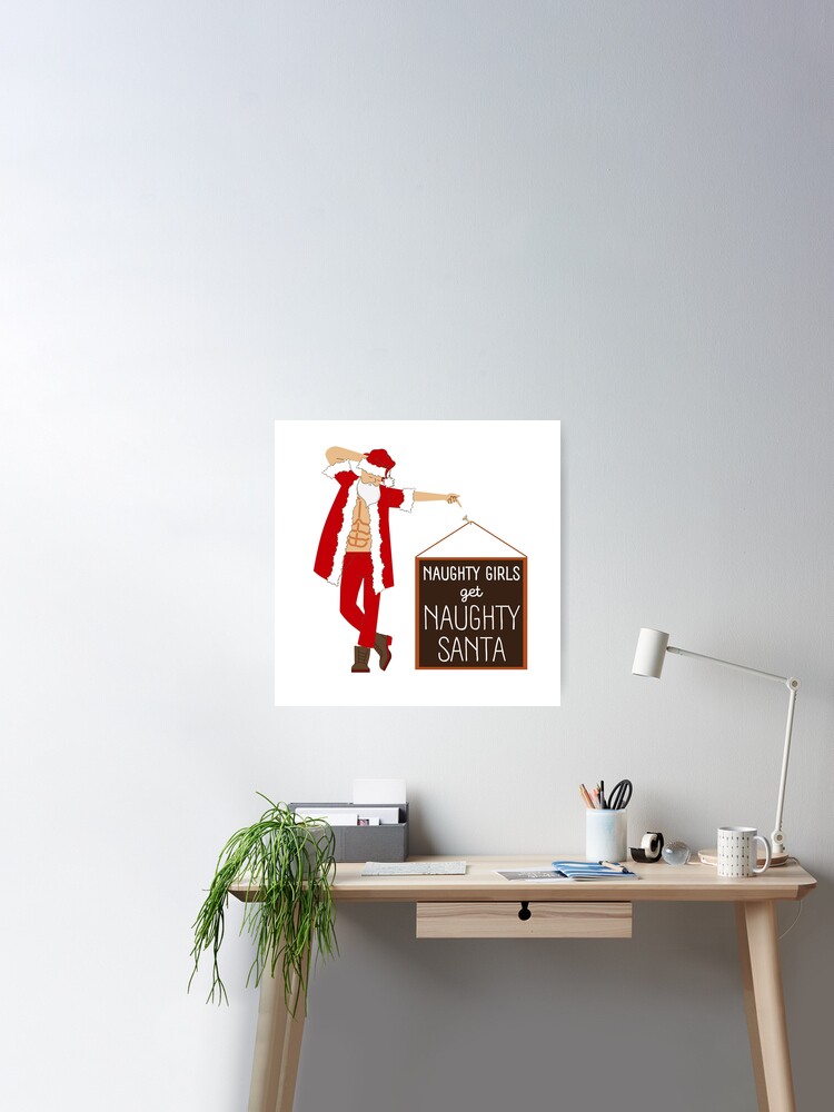 Naughty Santa Art Board Print for Sale by trendingatees