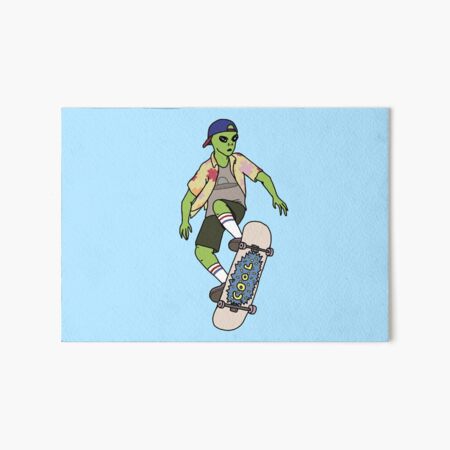 Alien Skater Art Board Print