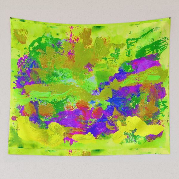 Item preview, Key Lime Abstract Painting designed and sold by RDRiccoboni.