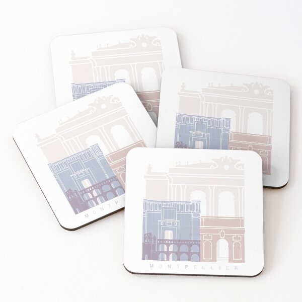 Item preview, MONTPELLIER SKYLINE POSTER PASTEL designed and sold by paulrommer.