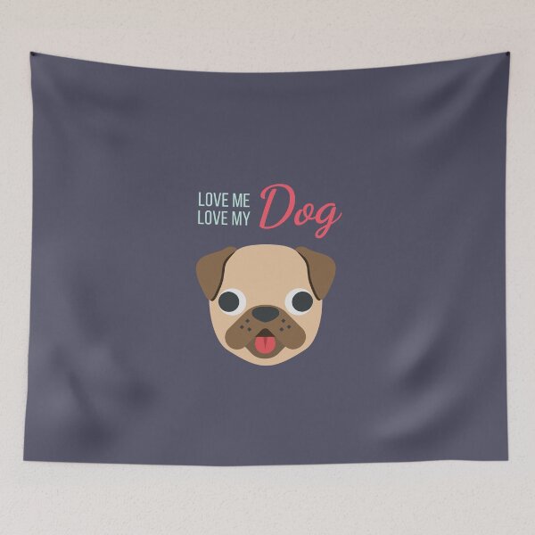 Item preview, Love me Love my Dog - Bulldog - Dog lover, Love, couple, puppy designed and sold by NaNapolitano.