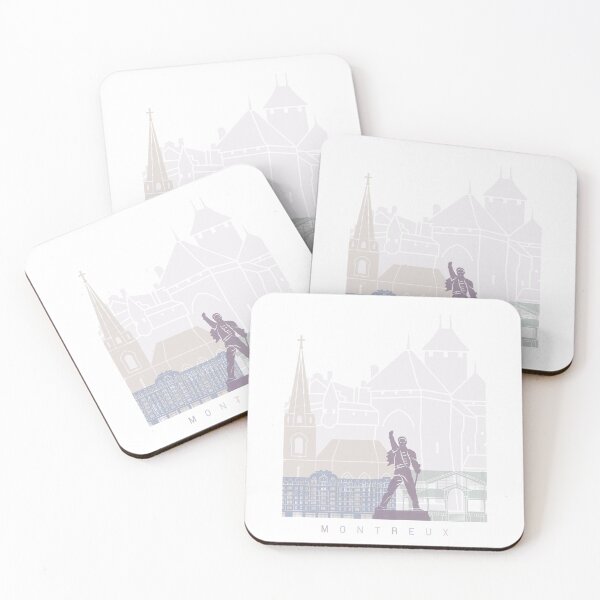 Item preview, MONTREUX SKYLINE POSTER PASTEL designed and sold by paulrommer.