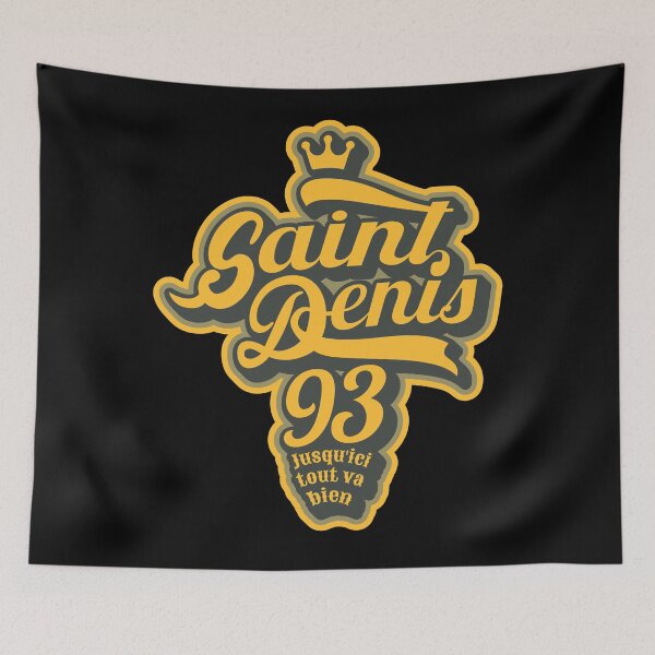 Item preview, Paris Saint-Denis ,Paris Saint-Denis lettering, Paris Saint-Denis Africa designed and sold by Boogosh.