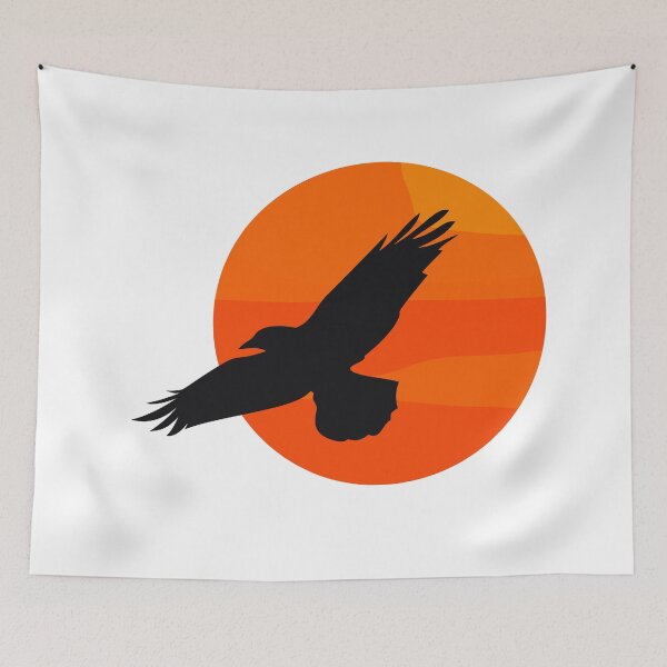 Item preview, Crow Sunset Shirt designed and sold by LuckyCatStore.