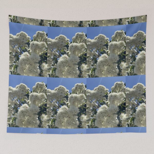 Item preview, Bees and Snow-in-Summer  Sky designed and sold by KazM.