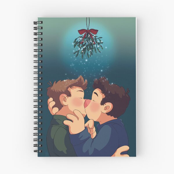 Artikelvorschau, Destiel Holiday Mistletoe Kiss entworfen und verkauft von wigglebox.