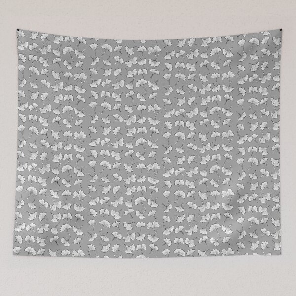 Item preview, Gingko Leaves Black and White Pattern designed and sold by Ivy Lily Art.