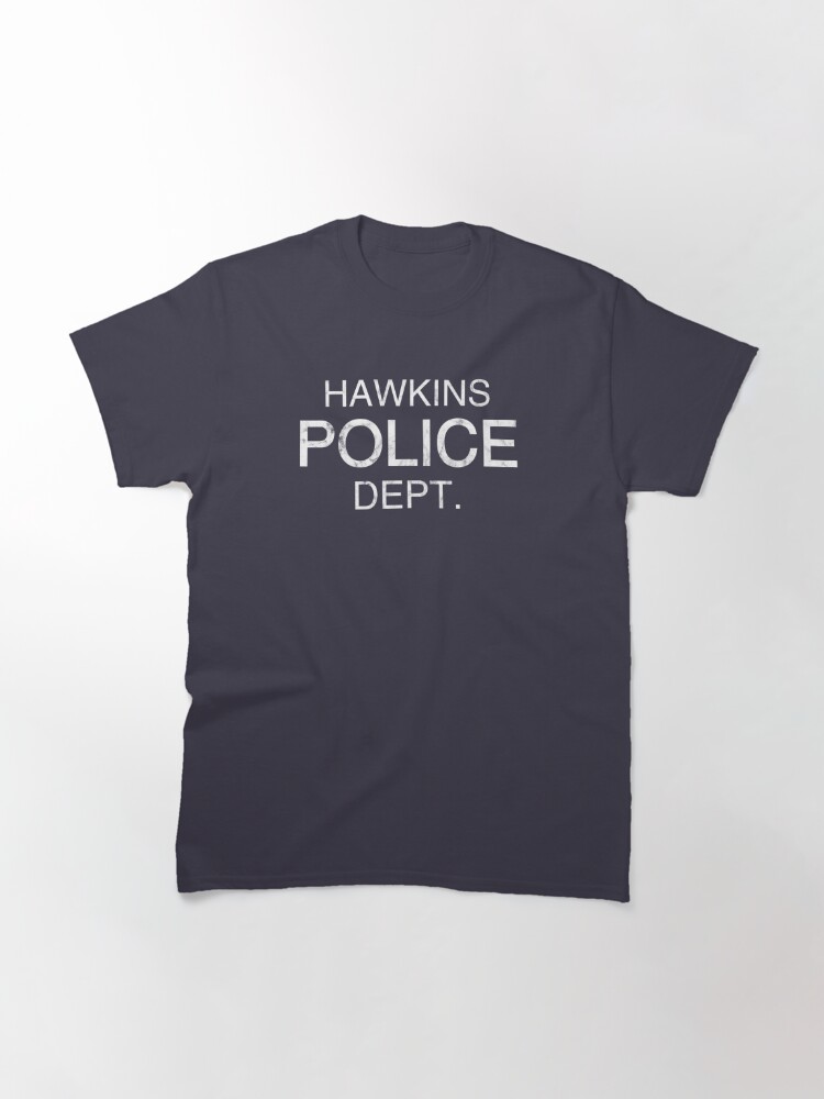 hawkins police department t shirt