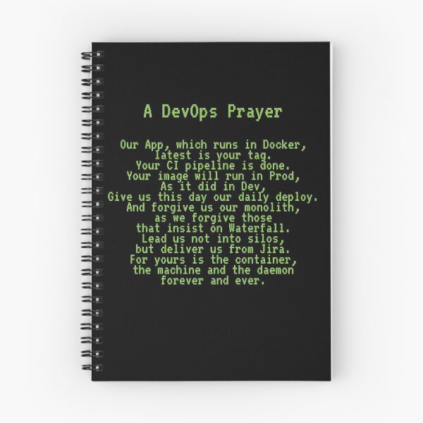 Item preview, A DevOps Prayer designed and sold by unixorn.