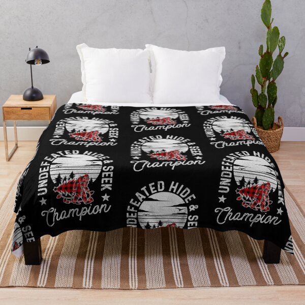 Item preview, Undefeated Hide And Seek Champion Christmas Bigfoot Plaid designed and sold by Myth-Creatures.