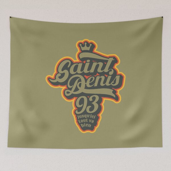 Item preview, Paris Saint-Denis ,Paris Saint-Denis lettering, Paris Saint-Denis Africa designed and sold by Boogosh.
