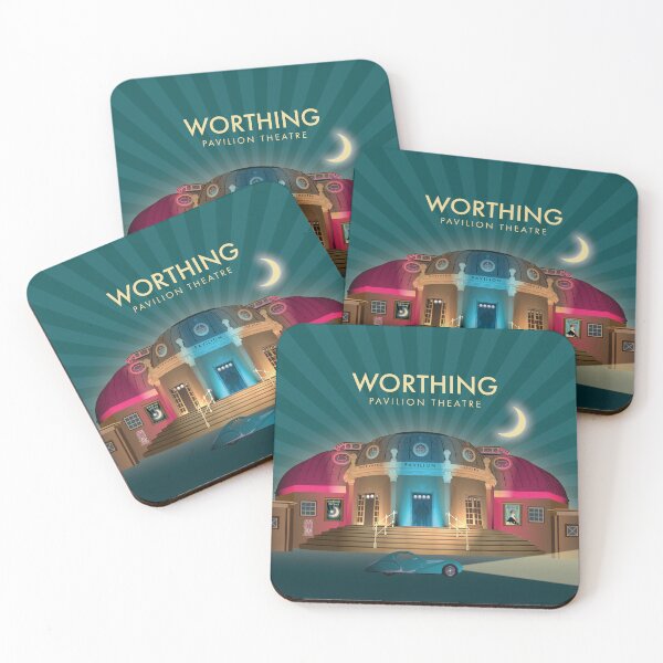 Item preview, Worthing Pavilion Theatre at Night designed and sold by Vicky Anne Vaughan.