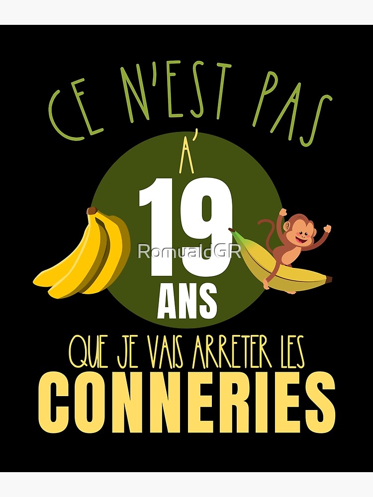 Carte D'anniversaire Humoristique Pour 19 Ans Pour Homme Et