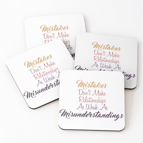 Item preview, Mistakes Don't Make Relationships as Weak as Misunderstandings designed and sold by Amazigh-i7orran.
