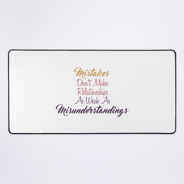 Item preview, Mistakes Don't Make Relationships as Weak as Misunderstandings designed and sold by Amazigh-i7orran.