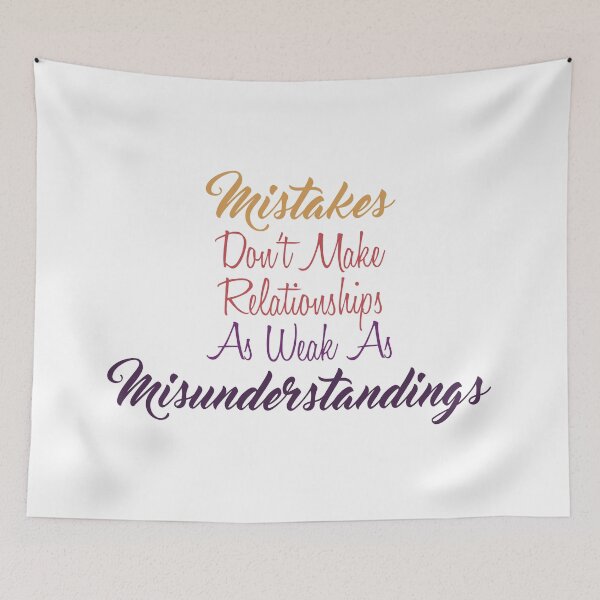 Item preview, Mistakes Don't Make Relationships as Weak as Misunderstandings designed and sold by Amazigh-i7orran.