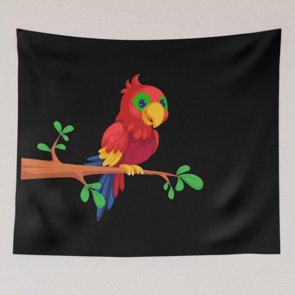 Item preview, Adorable red talking parrot designed and sold by Right-Fit27.