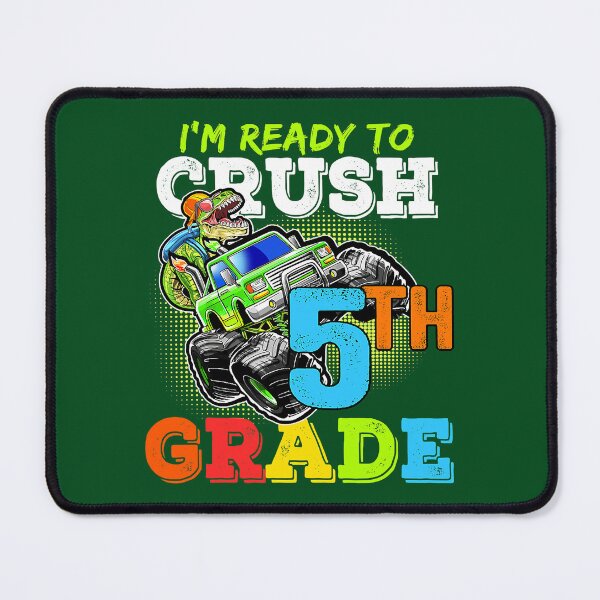 Item preview, Im Ready To Crush 5th Grade Dinosaur Back To School Boys Kid designed and sold by PrincessNana1.