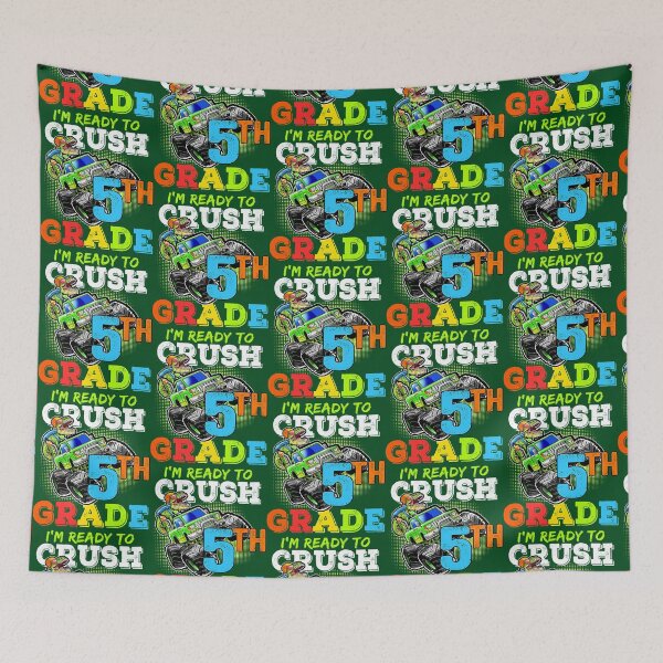 Item preview, Im Ready To Crush 5th Grade Dinosaur Back To School Boys Kid  designed and sold by PrincessNana1.