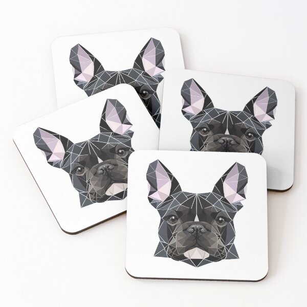 Item preview,  French Bulldog Geometric Portrait - Black designed and sold by Bondoboxy.
