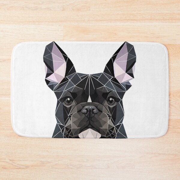 Item preview,  French Bulldog Geometric Portrait - Black designed and sold by Bondoboxy.