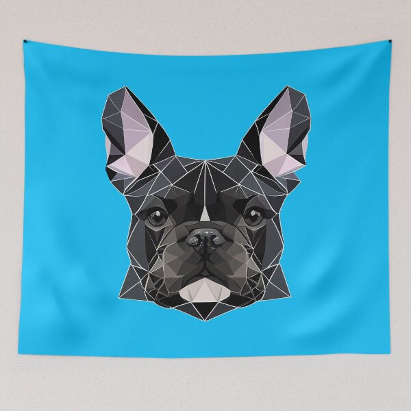 Item preview,  French Bulldog Geometric Portrait - Black designed and sold by Bondoboxy.