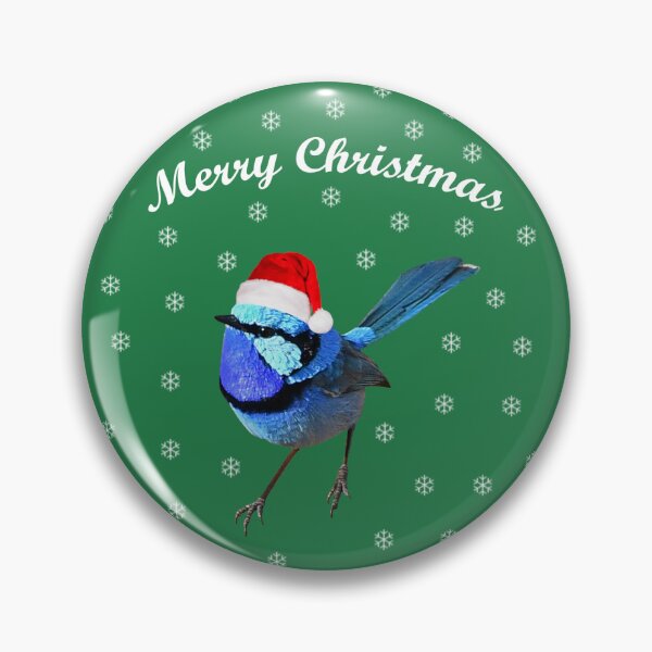 Item preview, Merry Christmas Splendid Fairy-wren male 3 designed and sold by quentinjlang.