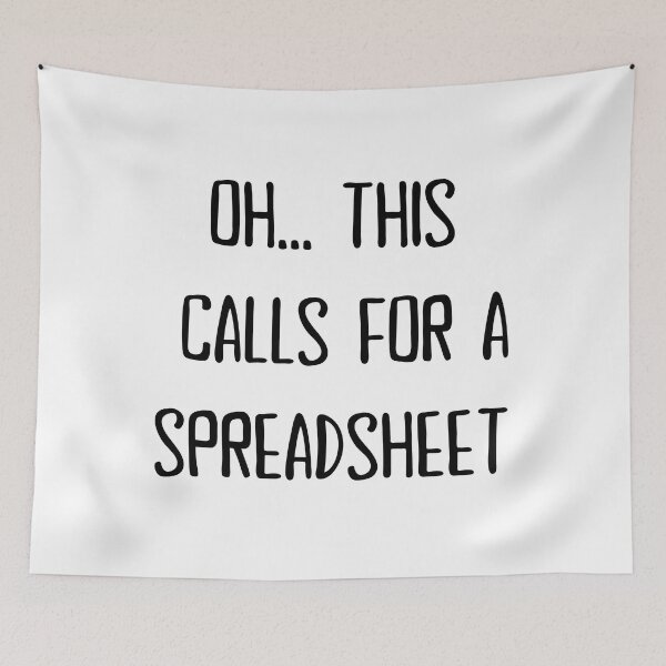 Item preview, OH... THIS CALLS FOR A SPREADSHEET designed and sold by Handrixx.