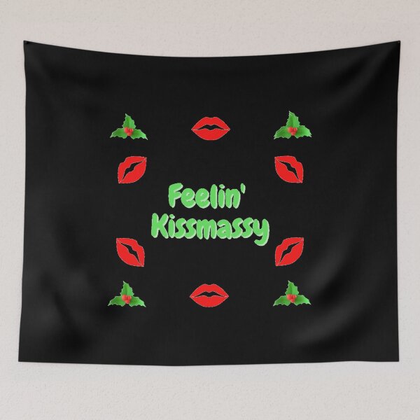 Item preview, Feelin' Kissmassy - Red Lips and Mistletoe  designed and sold by Artography Designs.