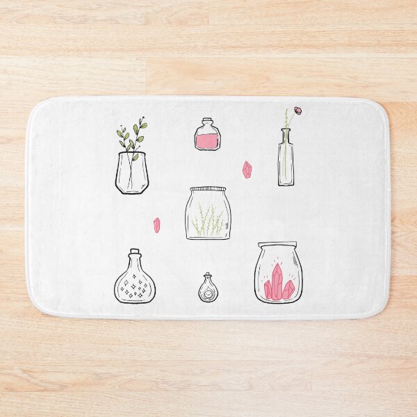 Item preview, Cute Jar illustrations with crystals  designed and sold by Mayarart.