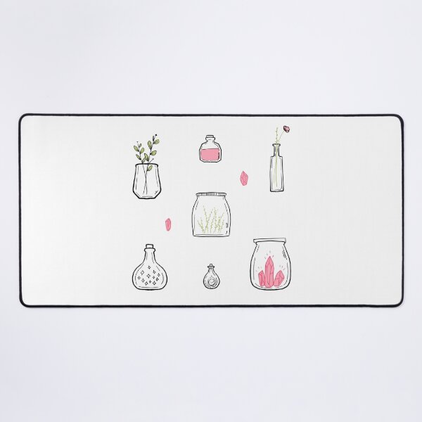 Item preview, Cute Jar illustrations with crystals  designed and sold by Mayarart.