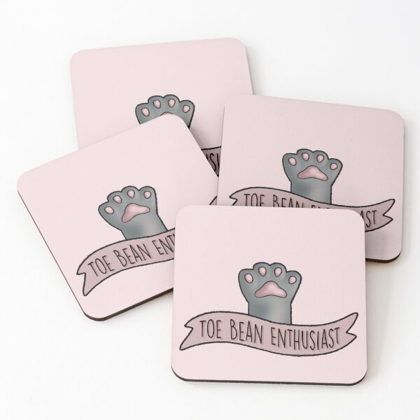 Item preview, Toe Bean Enthusiast Gray With Pink Pea Toes designed and sold by Zephyr-Studio.
