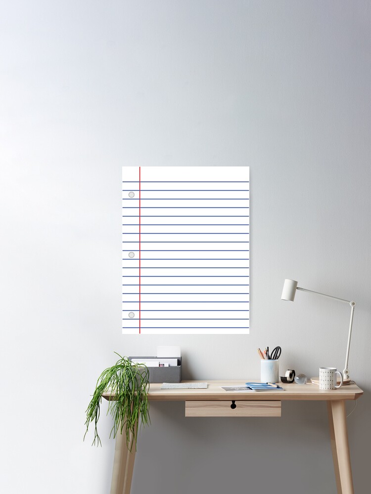 Notebook Paper Poster for Sale by FalconArt