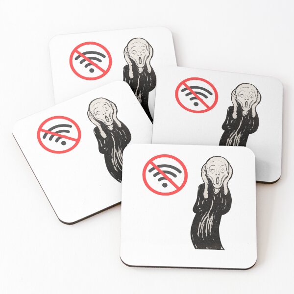 Artikelvorschau, der Schrei, kein WLAN - lustig entworfen und verkauft von R2Dsign.