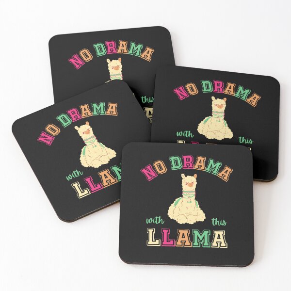 Item preview, No drama with this llama, funny llama pun, llama lover, llama fan, llama animal,llama friend designed and sold by allycat57.