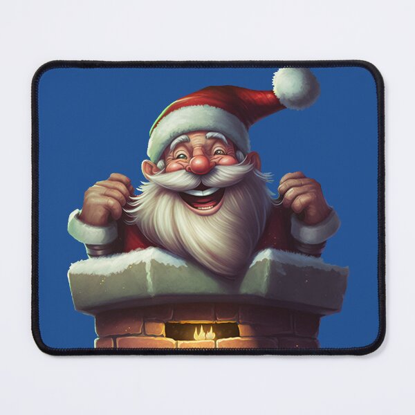 Item preview, Happy Santa sneaking down your chimney designed and sold by Nisyo.